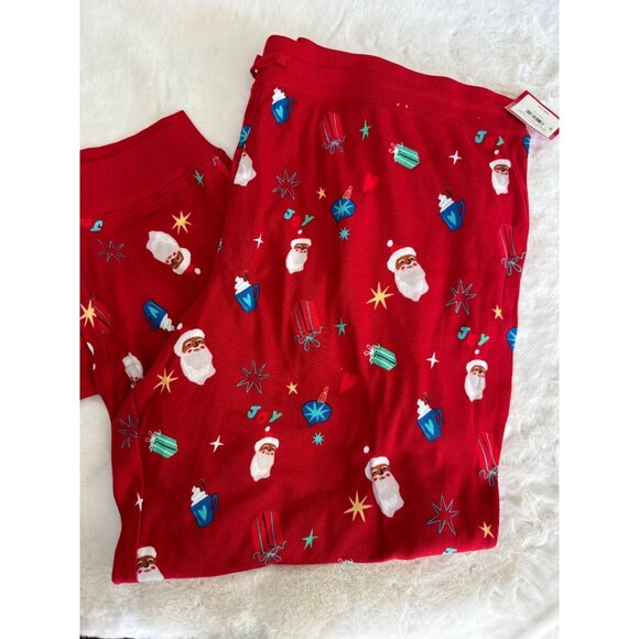 Target Wondershop 2 pc size 1XL Holiday Pajama set NEW Santa Presents ornaments - Picture 4 of 6